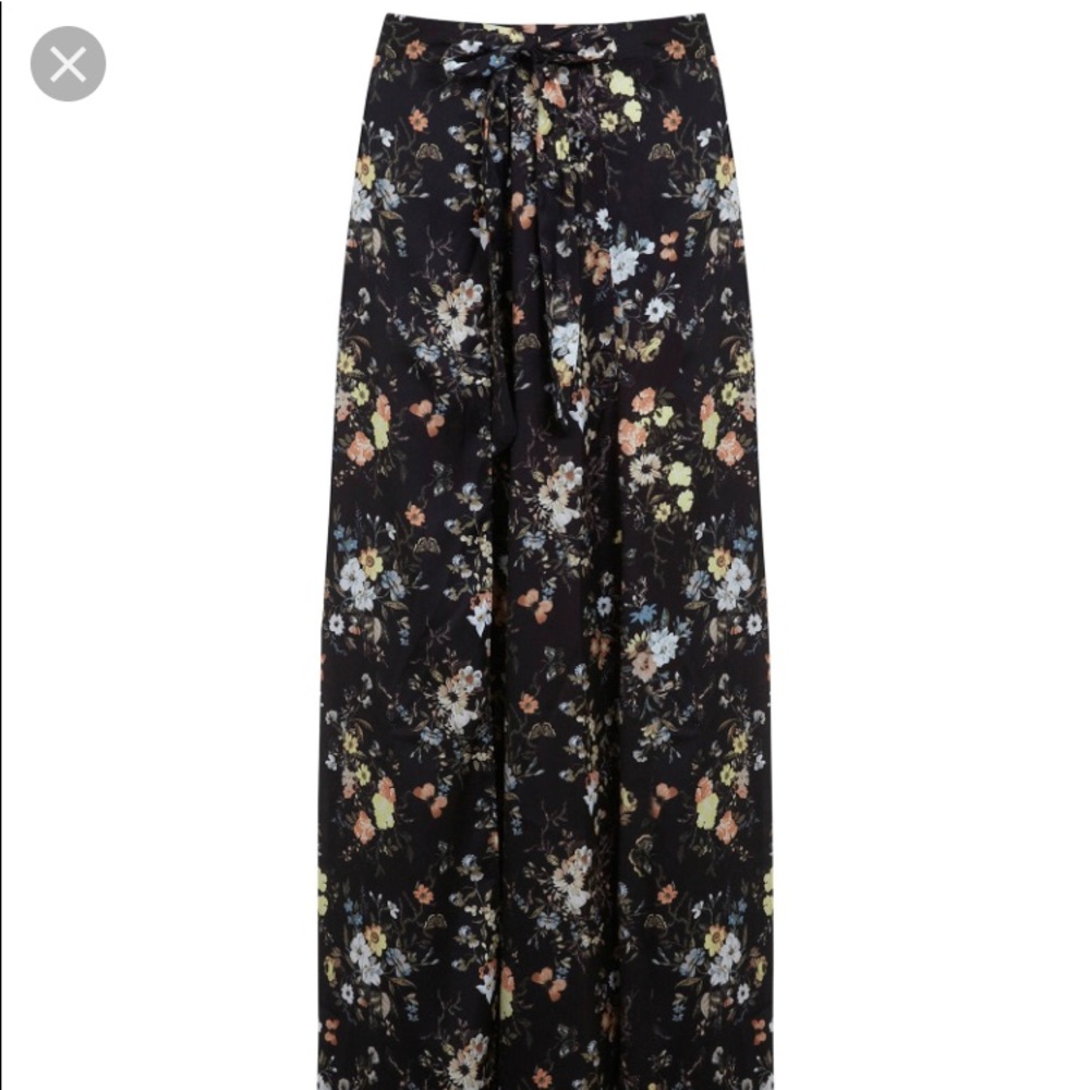 Miss Selfridges silk maxi skirt